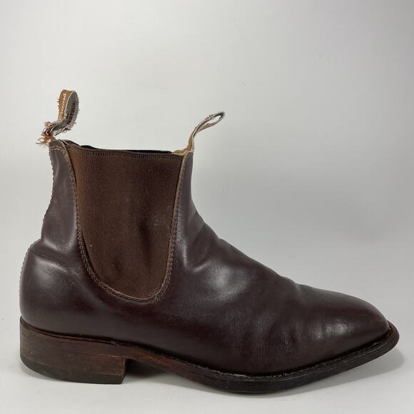 R.M.Williams Chelsea Boots Mens Size 8.5 UK/ 9.5 US Brown Leather Slip On - Picture 1 of 12